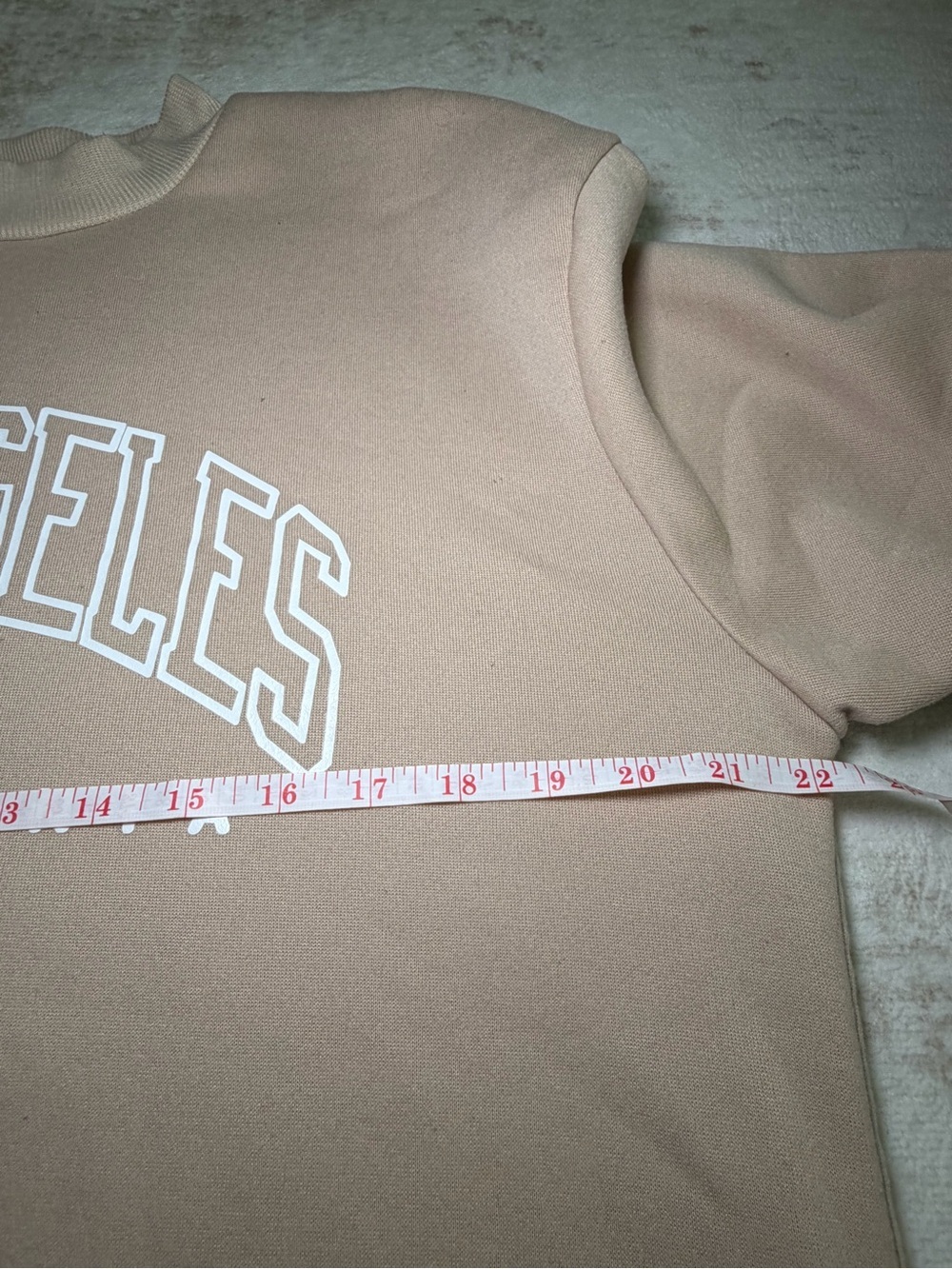 Los Angeles Graphic Crewneck Sweater - Beige - Picture 4 of 5